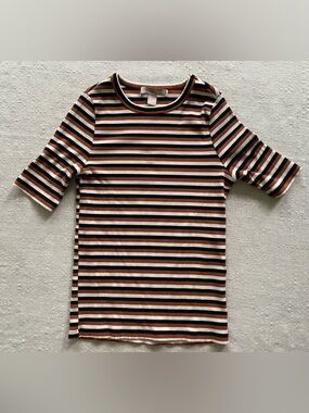 Ribbed Striped Tee